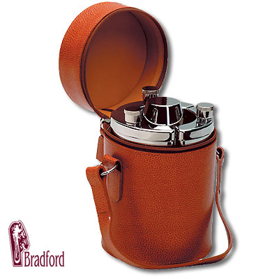 Подарочный набор фляжек в футляре (9218HD) Винные аксессуары Bradford 2007 г инфо 2518c.