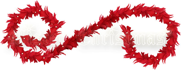 Гирлянда новогодняя, цвет: красный, 240 см Новогодняя продукция Mister Christmas 2007 г инфо 7658c.