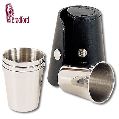 Набор металлических стаканчиков, 4 шт (861L) Винные аксессуары Bradford 2007 г инфо 7749c.