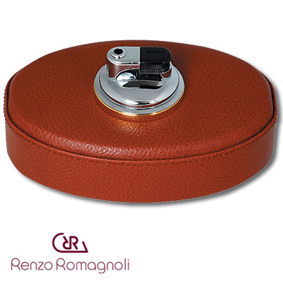 Настольная зажигалка, коричневая Зажигалка Renzo Romagnoli 2007 г инфо 7788c.