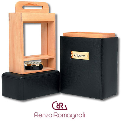 Хьюмидор на 10 сигар, черный Renzo Romagnoli 2007 г инфо 7796c.