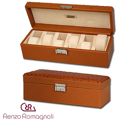 Шкатулка для 6 часов, бежевая Шкатулка Renzo Romagnoli 2007 г инфо 7879c.