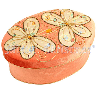 Комплект новогодних украшений в шкатулке 5 шт, 27 см x 19 см Новогодняя продукция Mister Christmas 2008 г инфо 8262d.