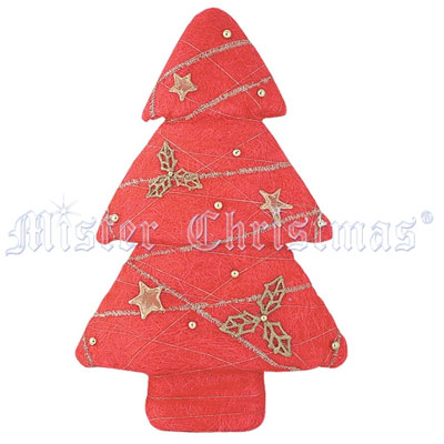 Елка, цвет: красный, 45 см Новогодняя продукция Mister Christmas 2008 г инфо 126g.