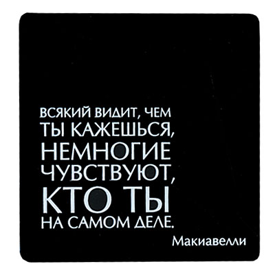Магнит "Всякий видит, чем ты кажешься " на магнитном виниле Производитель: Россия инфо 6850h.
