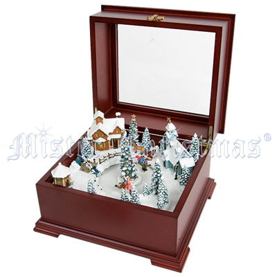 Шкатулка музыкальная, 15 см Шкатулка Mister Christmas 2008 г инфо 85i.