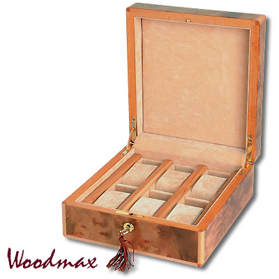 Шкатулка для 6 часов, светло-коричневая Шкатулка Woodmax 2007 г инфо 170i.