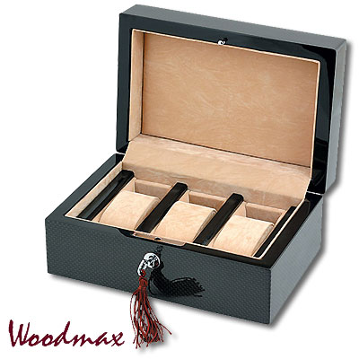 Шкатулка для 3 часов, серая Шкатулка Woodmax 2007 г инфо 175i.